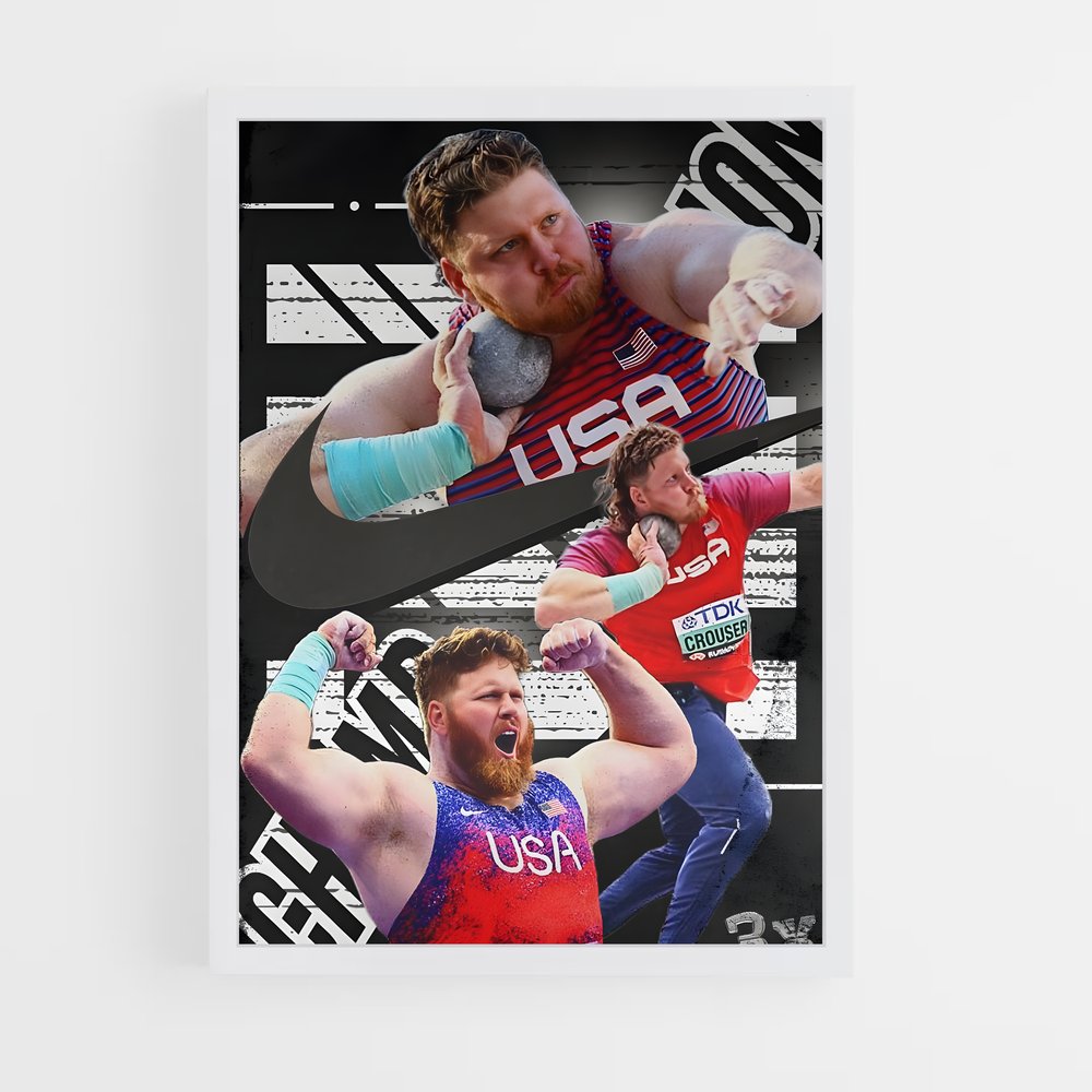 Poster Ryan crouser – affiche Athlétisme (vue 3)